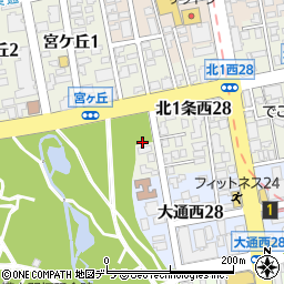 北海道札幌市中央区北１条西28丁目3周辺の地図