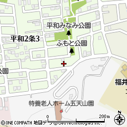 北海道札幌市西区平和２条2丁目9-11周辺の地図