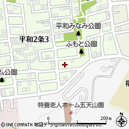 北海道札幌市西区平和２条2丁目9周辺の地図