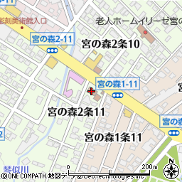 札幌市消防局中央消防署宮の森出張所周辺の地図