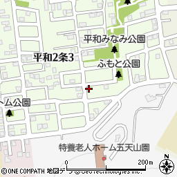 北海道札幌市西区平和２条2丁目9-20周辺の地図
