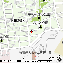 北海道札幌市西区平和２条2丁目9-21周辺の地図