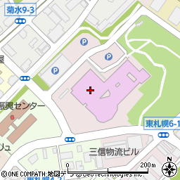 札幌コンベンションセンター　大ホール周辺の地図
