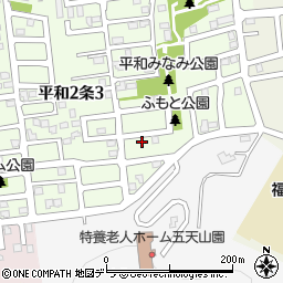 北海道札幌市西区平和２条2丁目9-22周辺の地図