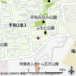 北海道札幌市西区平和２条2丁目9-24周辺の地図