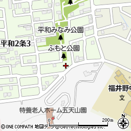 北海道札幌市西区平和２条2丁目9-8周辺の地図