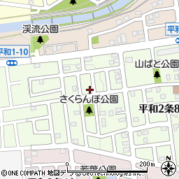北海道札幌市西区平和２条9丁目10-4周辺の地図