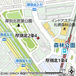 森林公園パークハウス西参番街周辺の地図