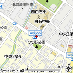 札幌市役所　子ども未来局子ども育成部西白石小ミニ児童会館周辺の地図