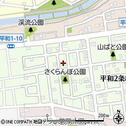 北海道札幌市西区平和２条9丁目10-10周辺の地図