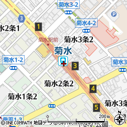 菊水駅周辺の地図