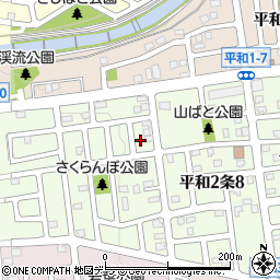 北海道札幌市西区平和２条9丁目2-10周辺の地図