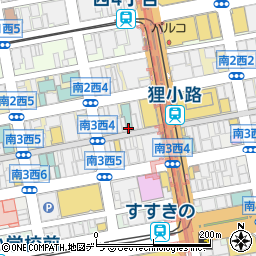 ヘアカラープラザ　札幌店周辺の地図