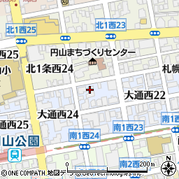 北海道陶芸協会　円山陶房周辺の地図