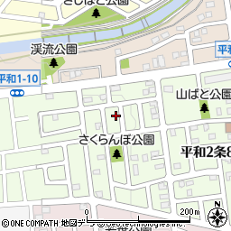 北海道札幌市西区平和２条9丁目10-2周辺の地図