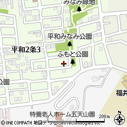 北海道札幌市西区平和２条2丁目8-5周辺の地図