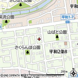 北海道札幌市西区平和２条9丁目2周辺の地図