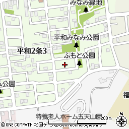 北海道札幌市西区平和２条2丁目8周辺の地図