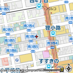 株式会社富士メガネ　狸小路本店周辺の地図