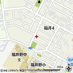 北海道札幌市西区福井4丁目9-14周辺の地図