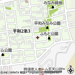 北海道札幌市西区平和２条2丁目8-15周辺の地図