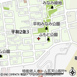 北海道札幌市西区平和２条2丁目8-16周辺の地図
