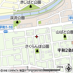 北海道札幌市西区平和２条9丁目10-1周辺の地図