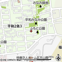 北海道札幌市西区平和２条2丁目8-17周辺の地図