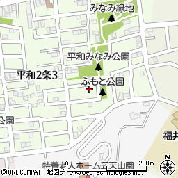 北海道札幌市西区平和２条2丁目8-18周辺の地図