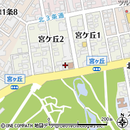 和光メンタルクリニック　札幌宮の森周辺の地図