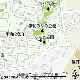 北海道札幌市西区平和２条2丁目8-1周辺の地図
