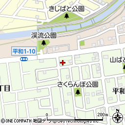 北海道札幌市西区平和２条9丁目12-8周辺の地図
