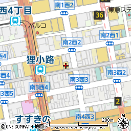 マツモトキヨシ札幌狸小路店周辺の地図