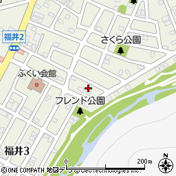 北海道札幌市西区福井1丁目16周辺の地図