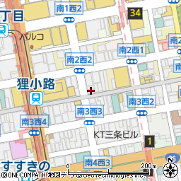 ポーラ　ザビューティー札幌大通り店周辺の地図