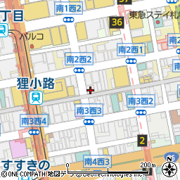 ポーラ　ザビューティー札幌大通り店周辺の地図
