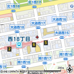 ＡＳＡＨＩ　ＰＡＲＫ大通西１７丁目駐車場周辺の地図