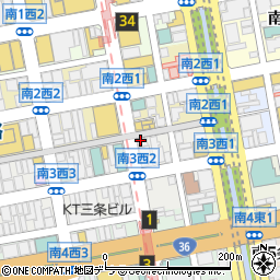 ソフトバンク　札幌中央周辺の地図
