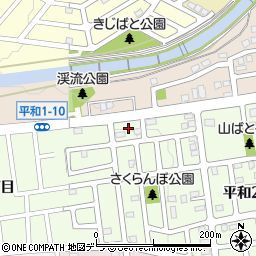 北海道札幌市西区平和２条9丁目12周辺の地図