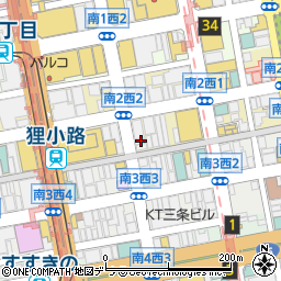 北海道札幌市中央区南２条西2丁目8周辺の地図