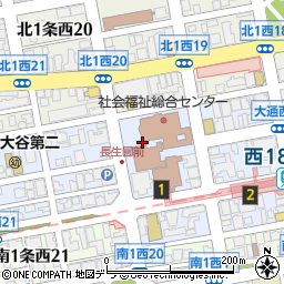 札幌市役所保健福祉局　役職員席医療政策担当部長周辺の地図