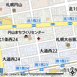 北海道札幌市中央区北１条西22丁目1-14周辺の地図