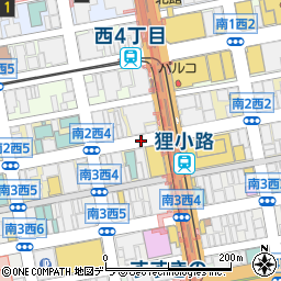 ベガスベガス　狸小路店周辺の地図