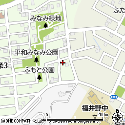 北海道札幌市西区平和２条2丁目11-36周辺の地図