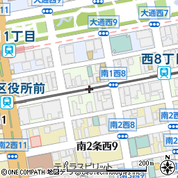 アパホテル　札幌大通駅前西周辺の地図