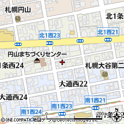 北海道札幌市中央区北１条西22丁目1-16周辺の地図