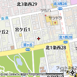 北海道札幌市中央区北１条西28丁目4周辺の地図