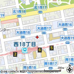 リパーク札幌大通西１７丁目駐車場周辺の地図