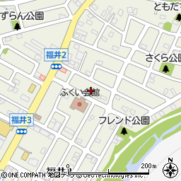 北海道札幌市西区福井1丁目17周辺の地図