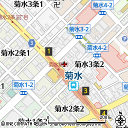 北海道エネルギー株式会社　菊水ＳＳ周辺の地図